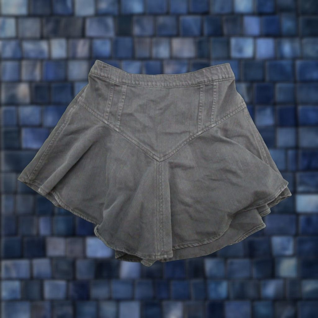 Vintage Aerie Black Elastic Waist Mini Skirt Women's XS Cotton Blend Skirt Womens Size 26" / US 2 / IT 38 - 1 Thumbnail