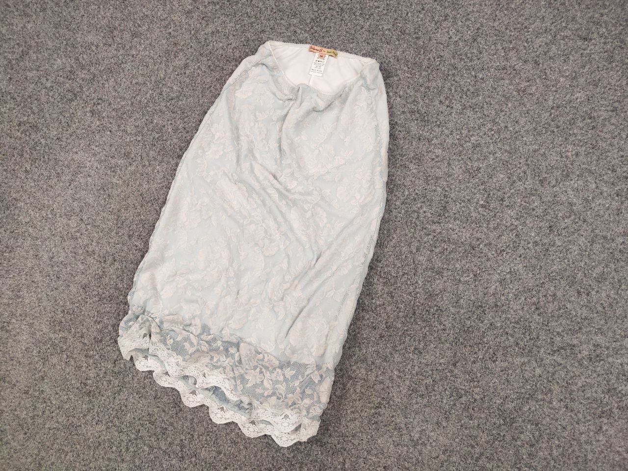 Other Petit Pois by Viviana G Designer lace skirt light blue Size 30" / US 8 / IT 44 - 3 Thumbnail
