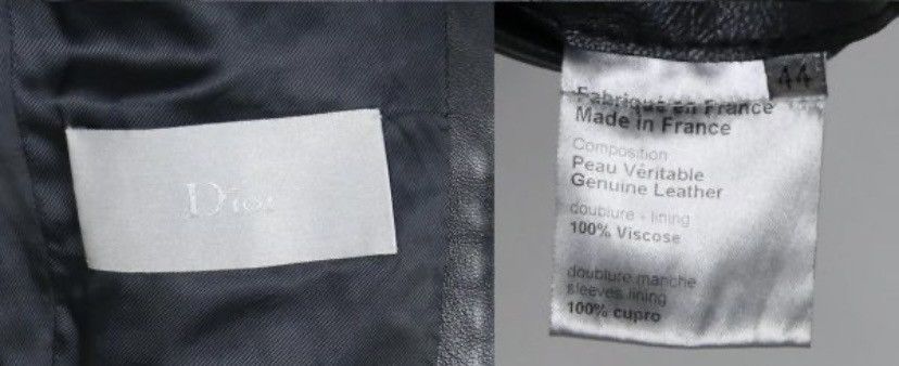 Hedi Slimane 2007 Dior Homme campaign biker leather jacket Size US XS / EU 42 / 0 - 8 Thumbnail
