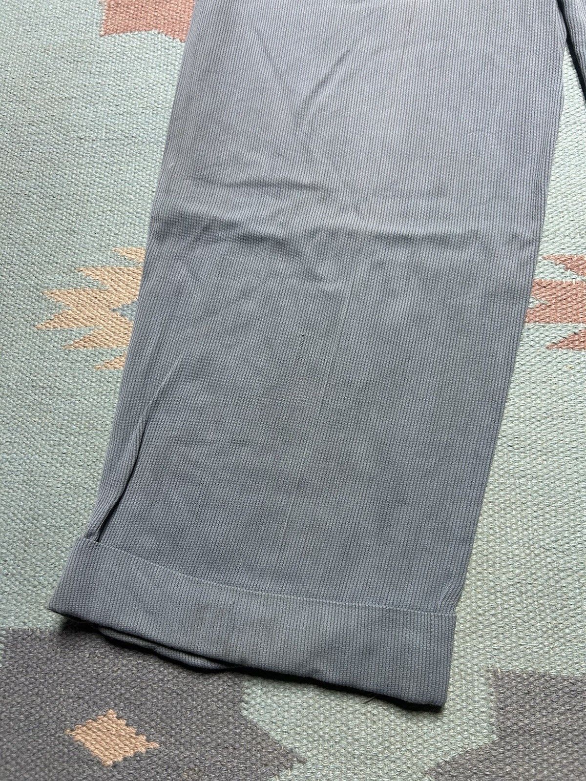 Vintage Vintage 40s rayon drop loop pants pleated slacks pique 31x29 Size US 31 - 11 Thumbnail