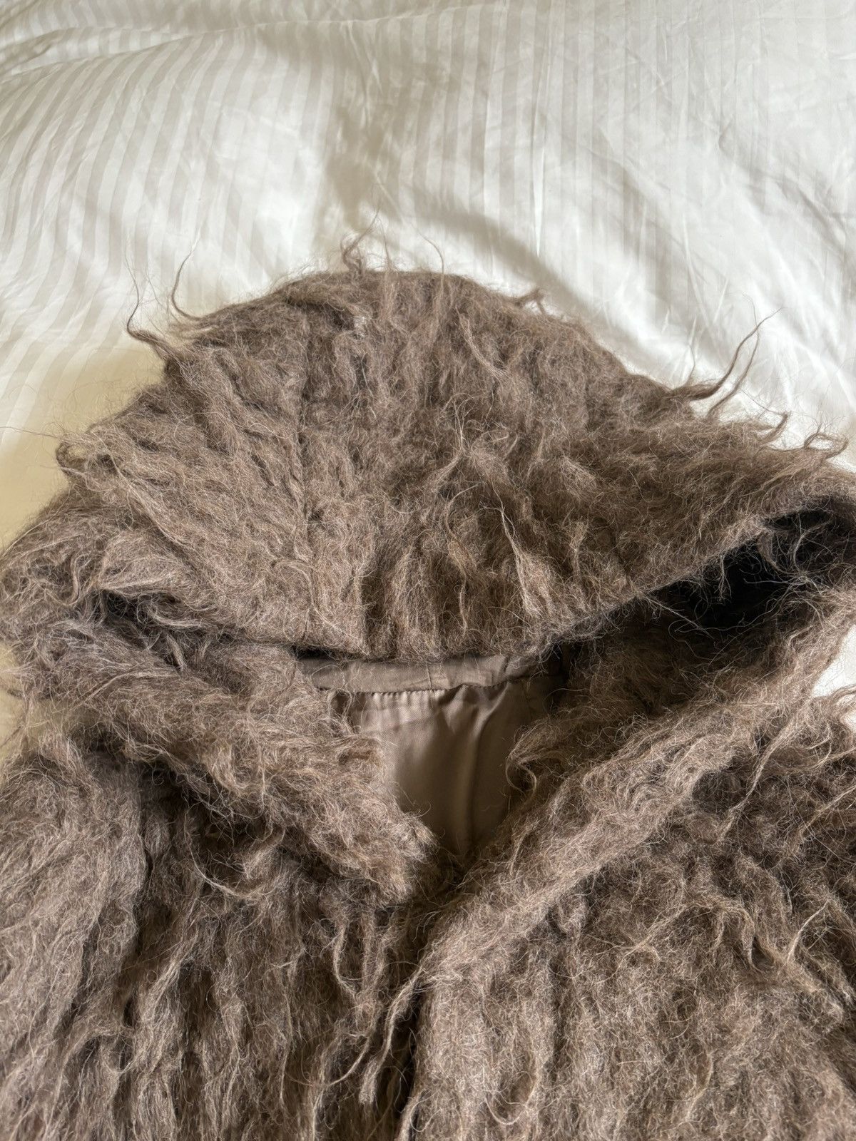 Rick Owens Peter OVERSIZED alpaca & Silk Felt Hooded jacket Size XS / US 0-2 / IT 36-38 - 8 Thumbnail