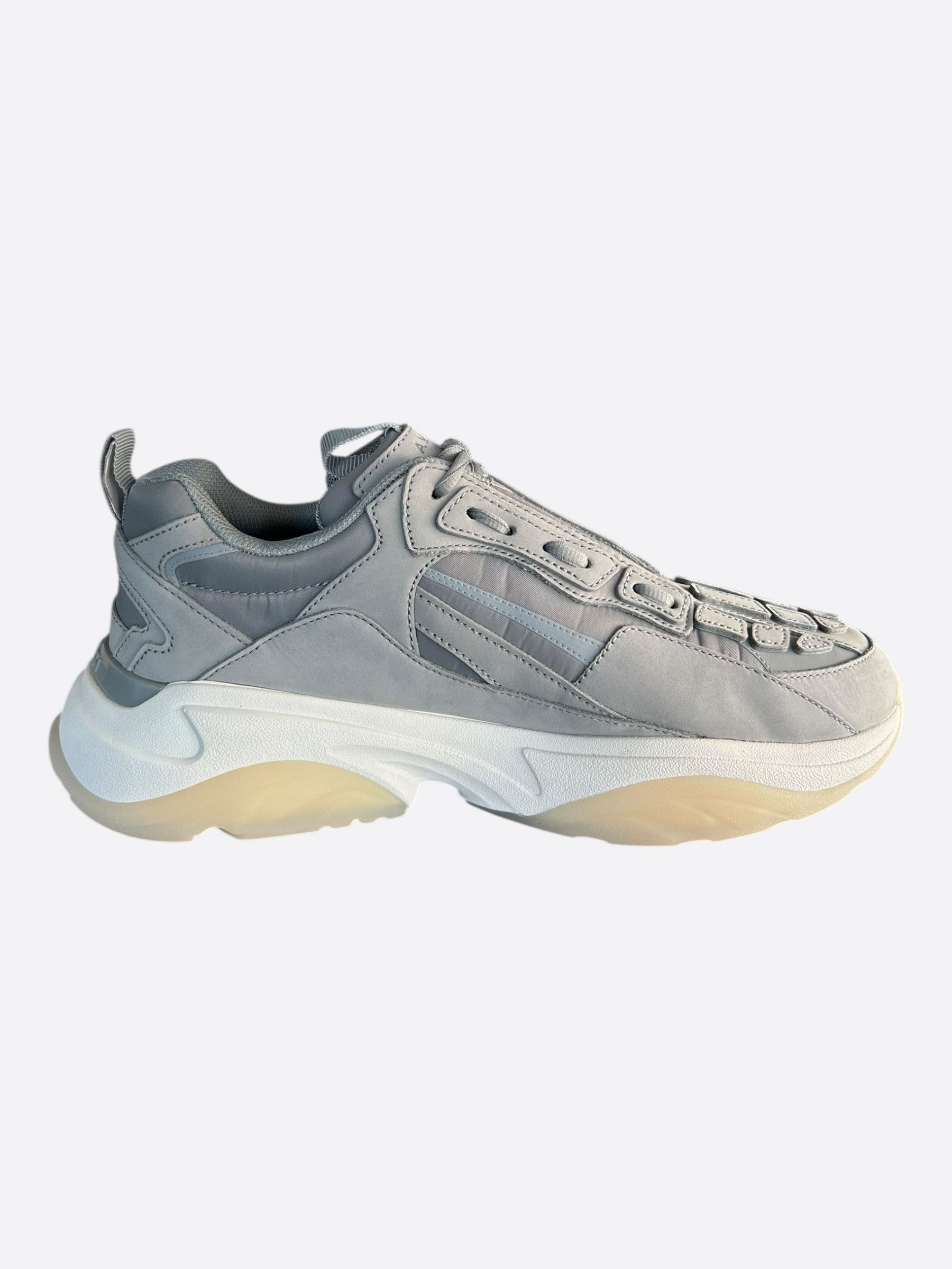 Amiri Amiri Grey & White Bones Runners Size US 10 / EU 43 - 5 Thumbnail