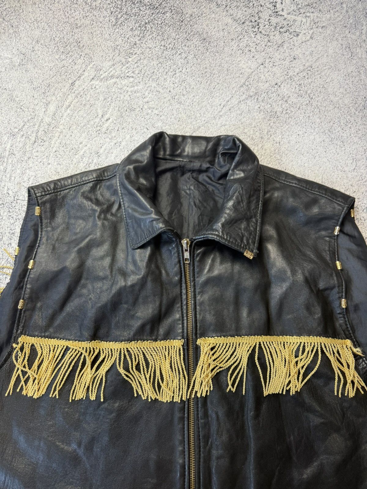 Reel Legends Vintage Vest Real Leather Elvis Y2K Size US L / EU 52-54 / 3 - 12 Thumbnail