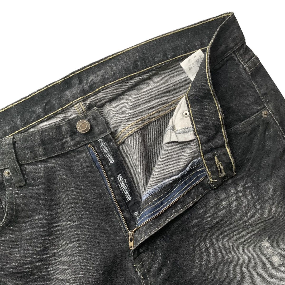 Neighborhood Neighborhood Basic Straight Distressed Denim Size US 36 / EU 52 - 7 Thumbnail