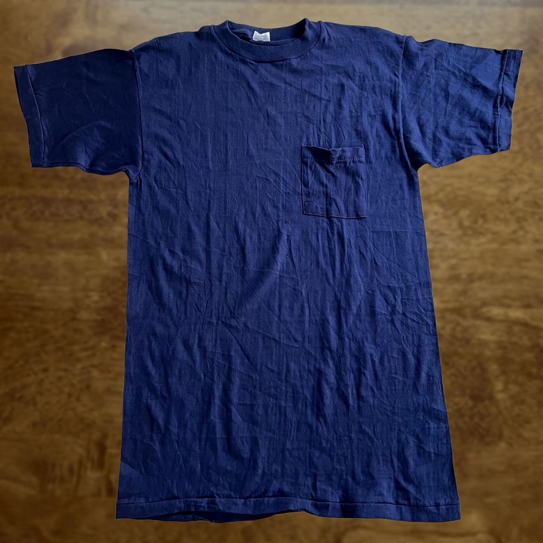 Spalding VINTAGE Spalding Shirt Mens Small Blue Crewneck Pocket 100% Cotton Basic Tee XS-XL Navy Crew Neck Short Sleeve Lint Free Mens Small Size US S / EU 44-46 / 1 - 1 Thumbnail