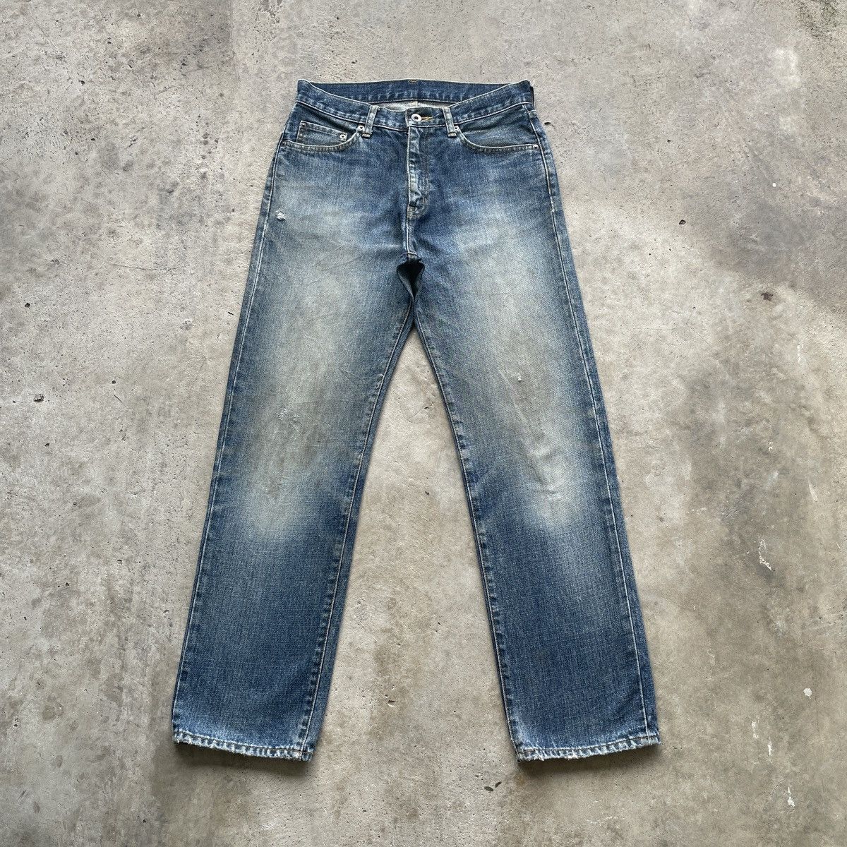 Japanese Brand W30x30💥 Vintage Japanese Faded Jeans MudWash Denim Pants Size US 30 / EU 46 - 1 Thumbnail