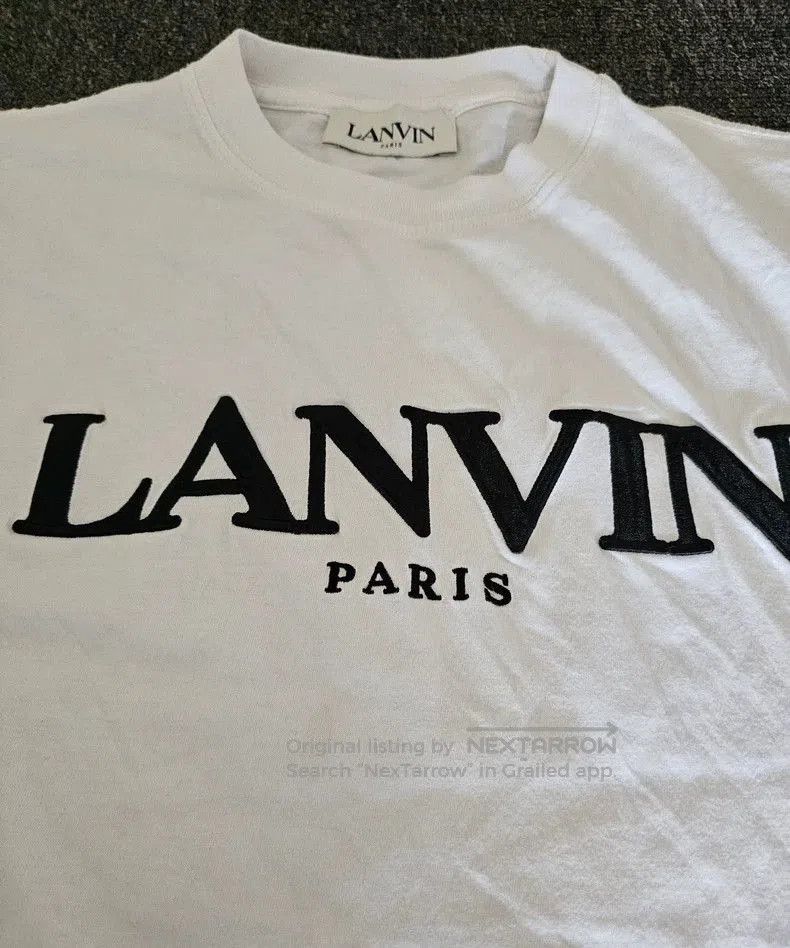 Lanvin Lanvin White Embroidered Short Sleeve T. Size US S / EU 44-46 / 1 - 2 Thumbnail