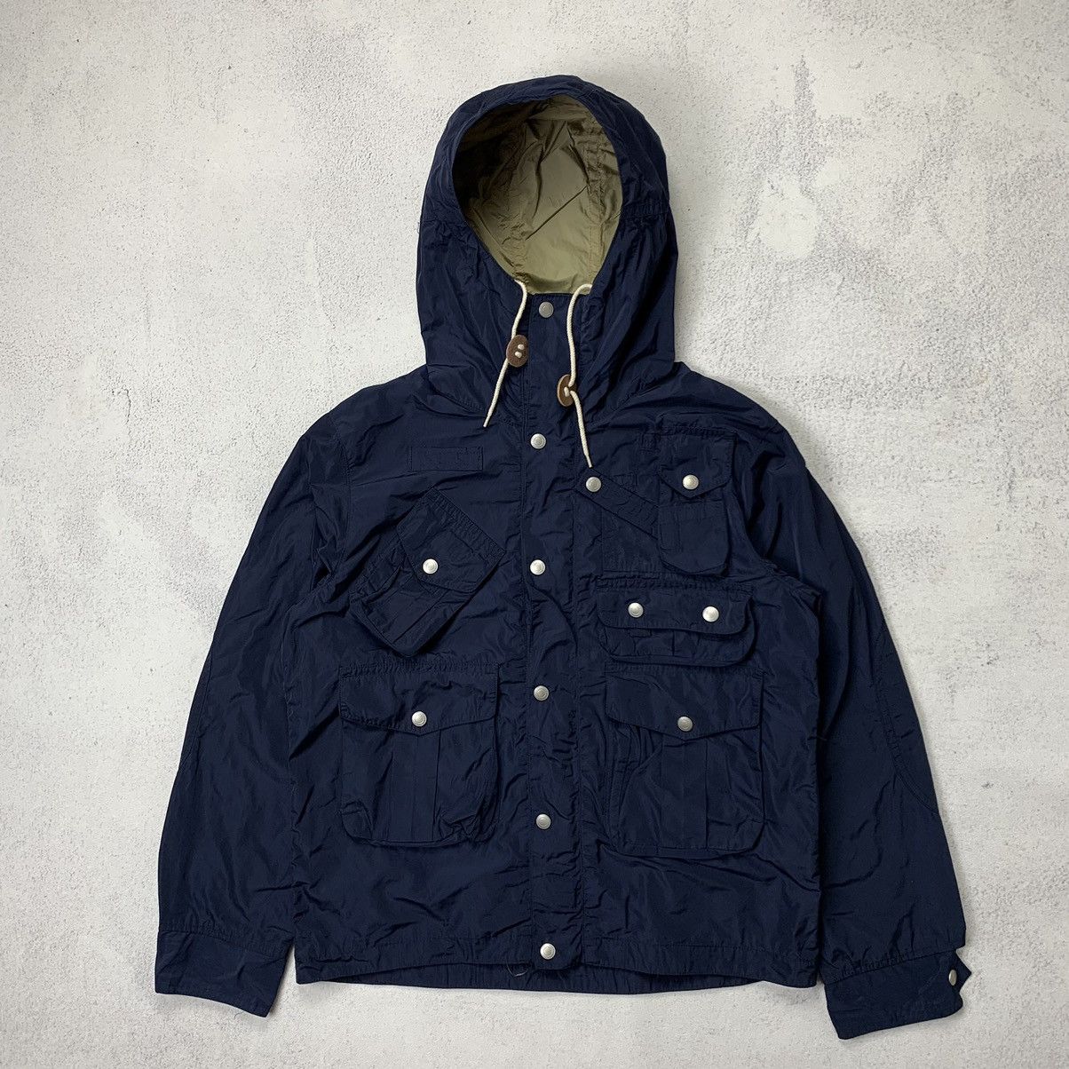image of Beauty Beast Camp7 Multi Pocket 3D Cargo Jacket Utility in Dark Navy (Size Medium)