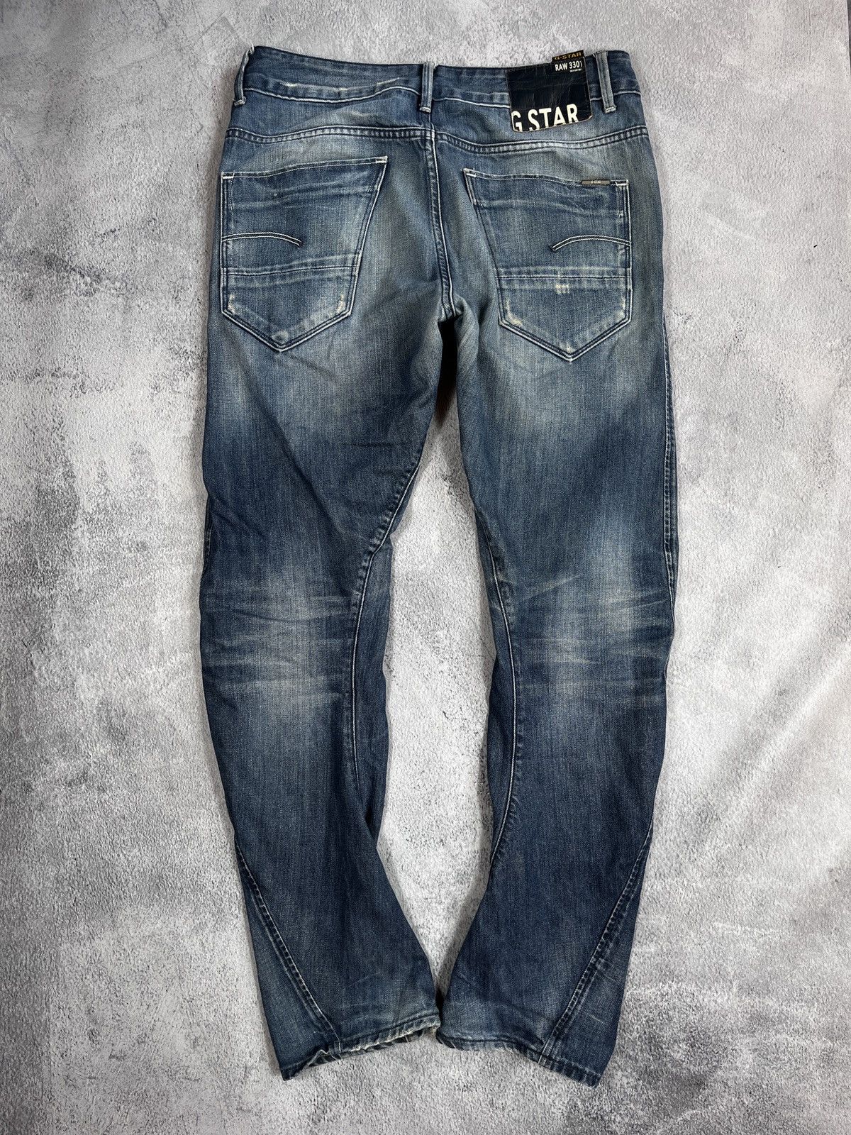 G-Star × Vintage Vintage Y2K G-star RAW 3D Low faded denim jeans size 28 Size 28" / US 6 / IT 42 - 1 Thumbnail