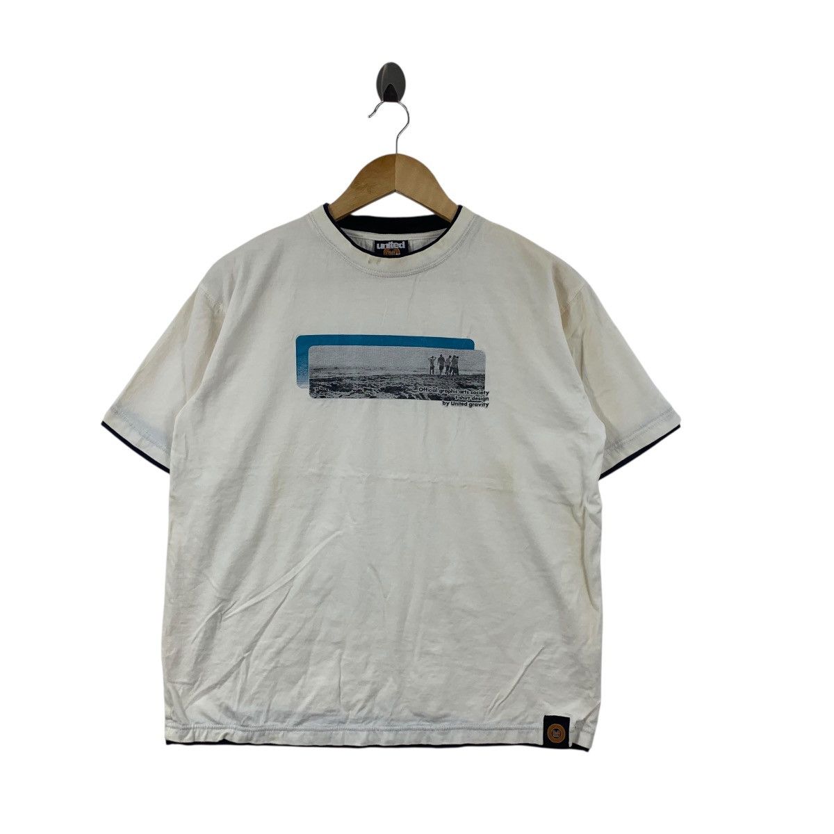 Vintage Vintage Y2K UNITED GRAVITY Graphic Arts Society Tee Shirt Size US M / EU 48-50 / 2 - 4 Thumbnail