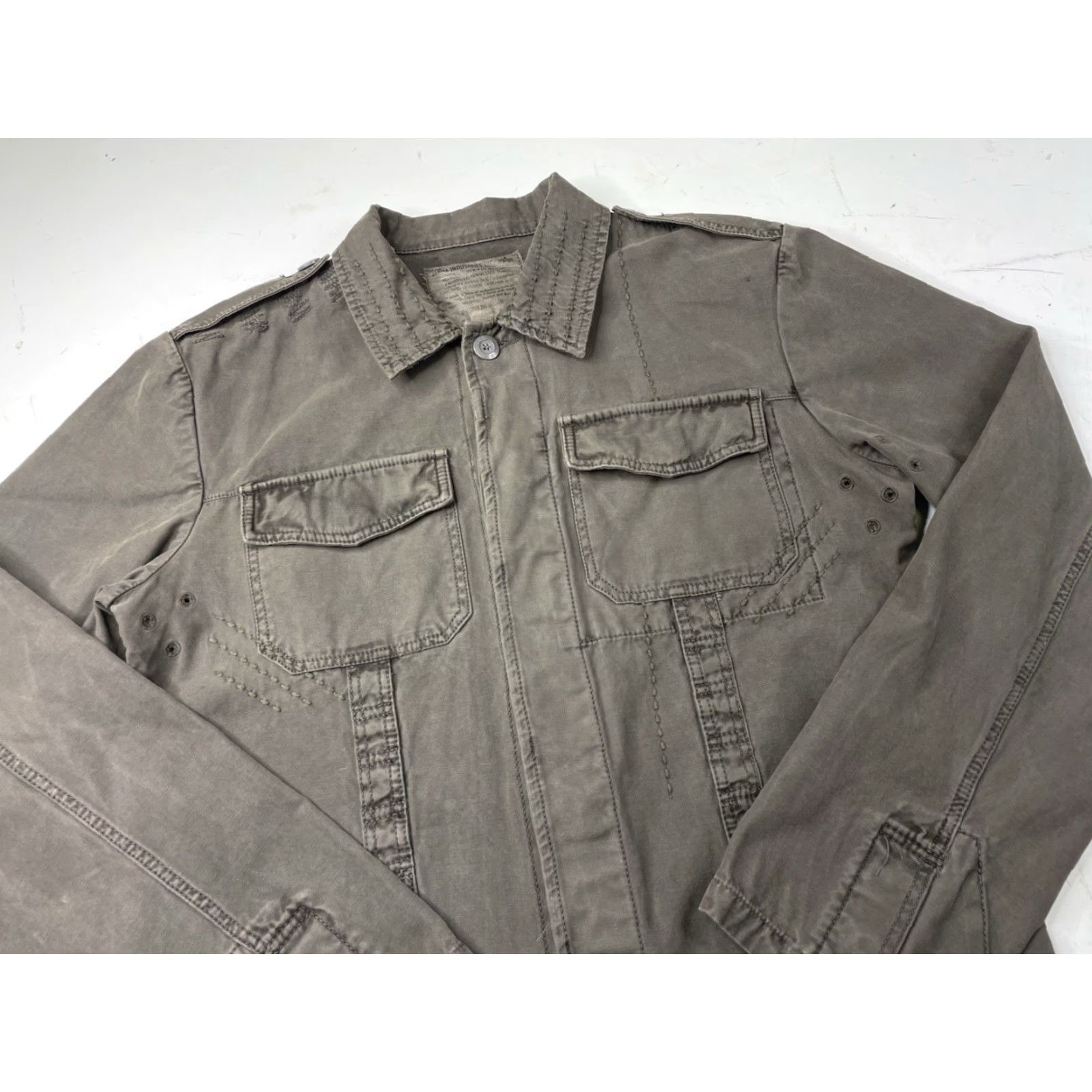 Alpha Industries Alpha Industries Jacket Mens Regular Gray/Brown Button Up Jacket Coat Size US M / EU 48-50 / 2 - 2 Thumbnail