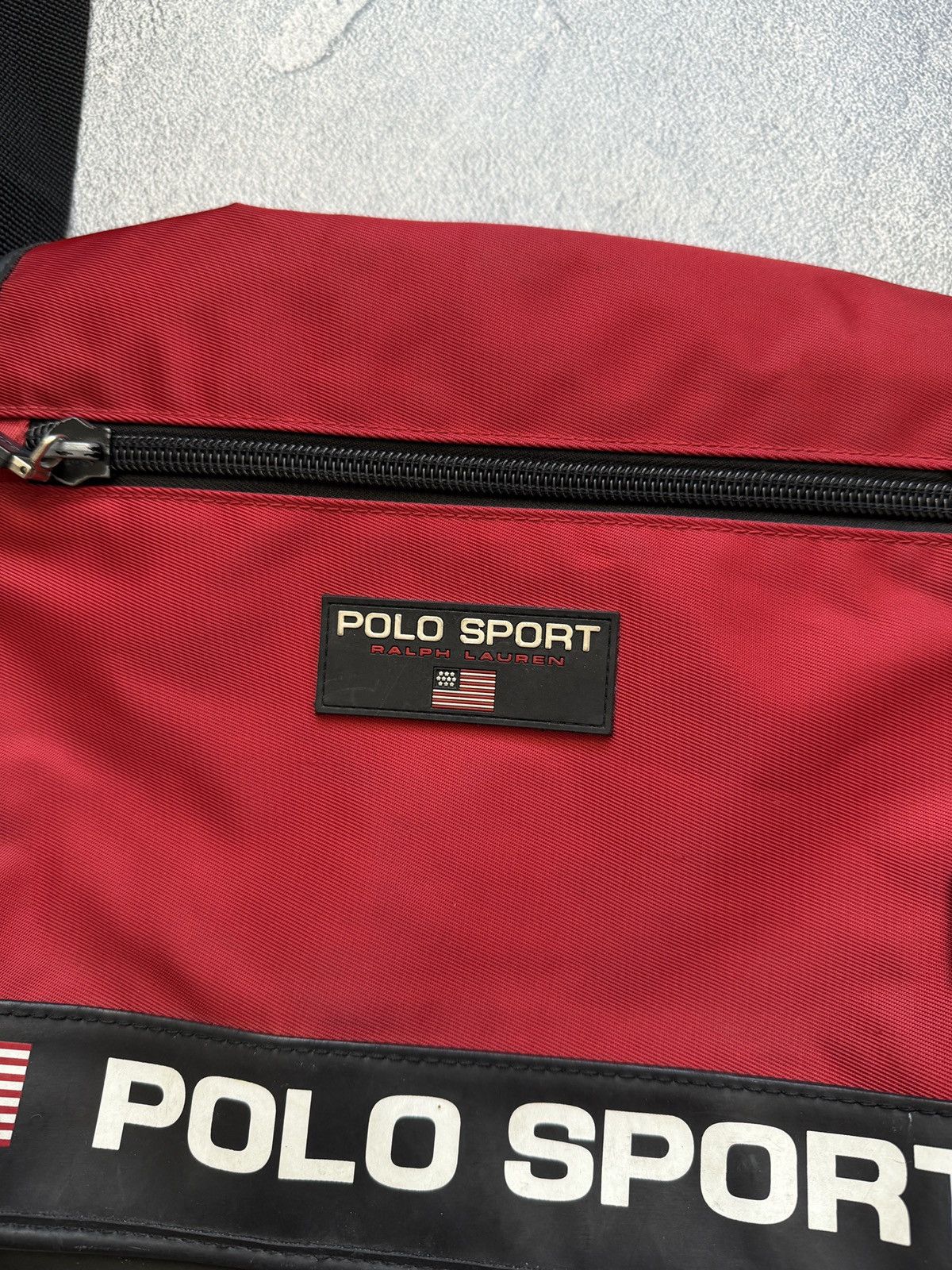 Polo Ralph Lauren 🔥🇺🇸VINTAGE POLO SPORT BAG MESSENGER Y2K 🇺🇸🔥 Size ONE SIZE - 4 Thumbnail