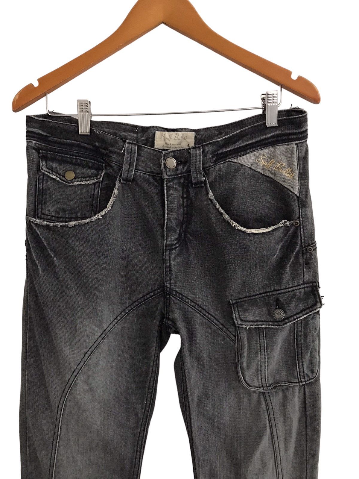 Japanese Brand Spiff Bullitt Rock Resound Through Your Heart Denim Jeans Size US 32 / EU 48 - 5 Thumbnail