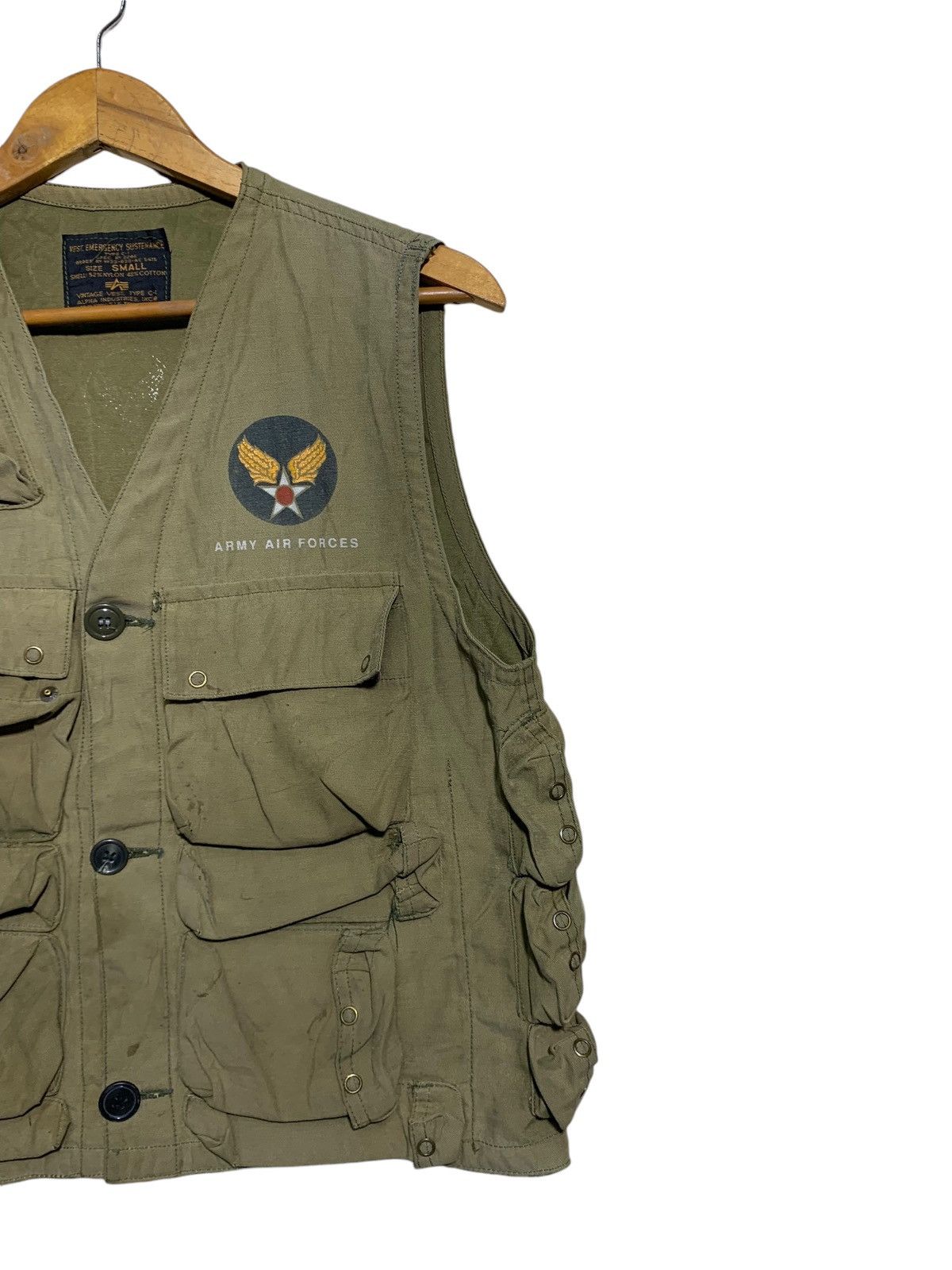 Alpha Industries 🔥VTG ALPHA INDUSTRIES TACTICAL VEST JACKET Size US S / EU 44-46 / 1 - 3 Thumbnail