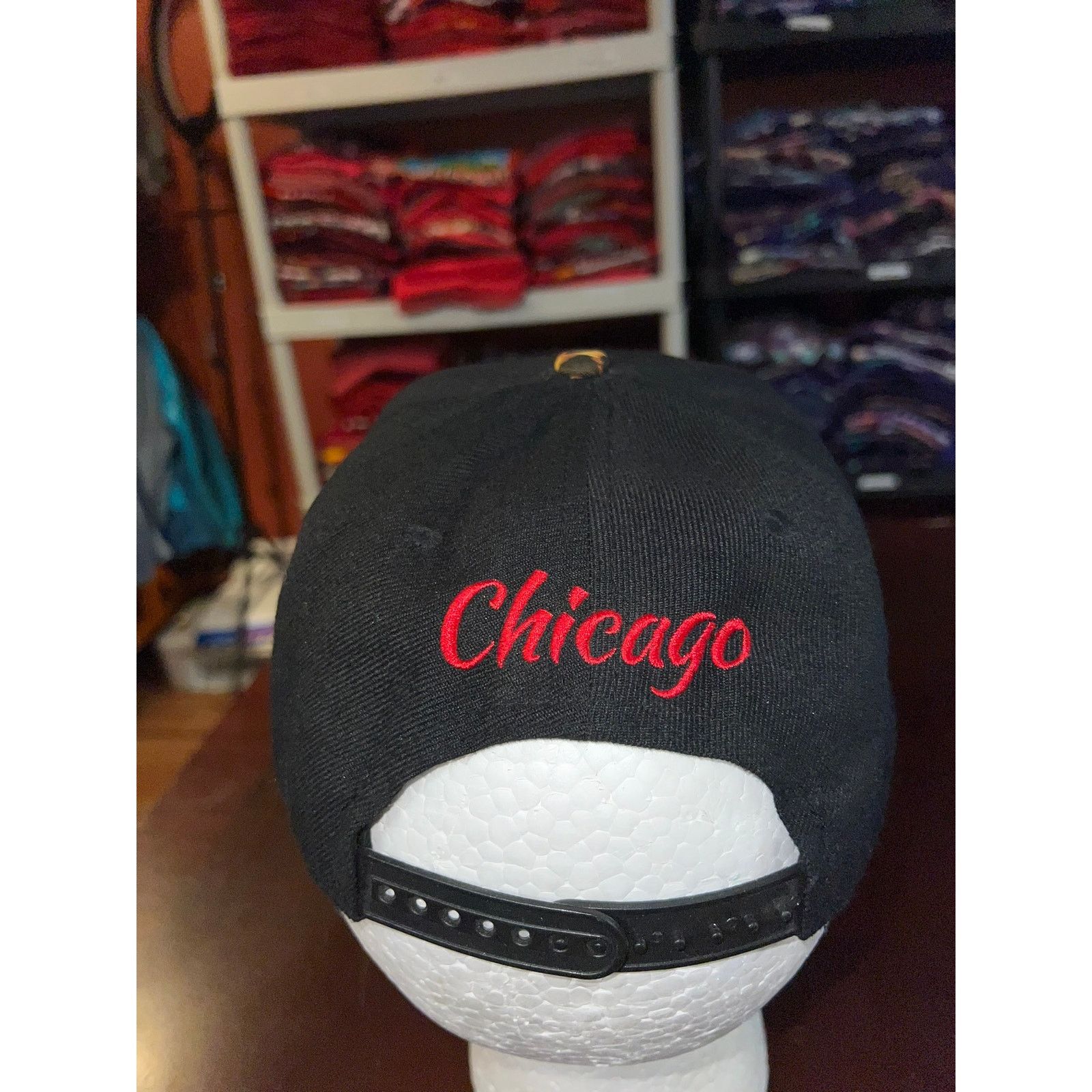 City Hunter Chicago Hat City Hunter Original Black Snapback Cap Headwear Size ONE SIZE - 5 Thumbnail