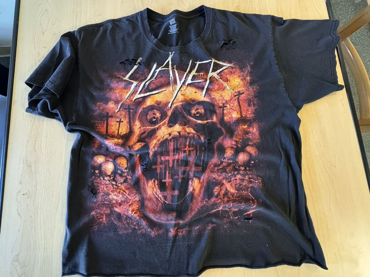 Hanes × Slayer Vintage slayer shirt (distressed) Size US XL / EU 56 / 4 - 1 Thumbnail