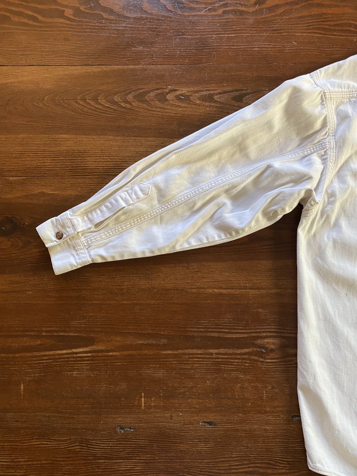 Levi's Vintage 90’s Levi’s Women’s White Long Sleeve Snap Button Up Size M / US 6-8 / IT 42-44 - 16 Thumbnail