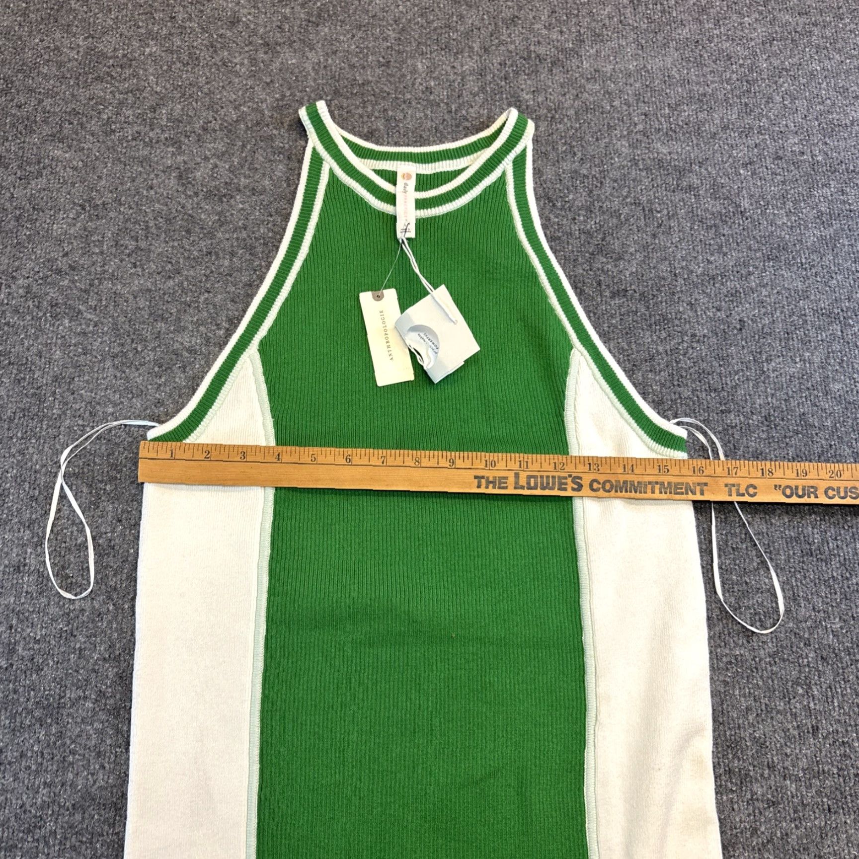 Anthropologie Anthropologie Daily Practice Bodycon Knitted Midi Dress Green Large NWT Casual Women Sleeveless Ribbed Knit Maxi? Size L / US 10 / IT 46 - 7 Thumbnail