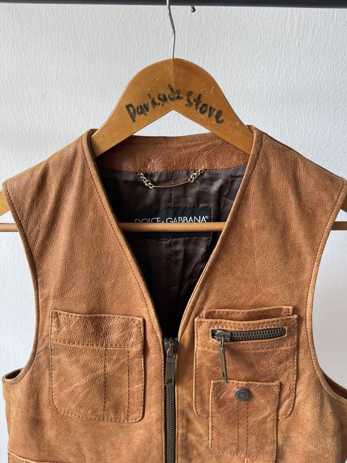 Dolce & Gabbana 2000s Dolce & Gabbana Leather Vest Size US S / EU 44-46 / 1 - 4 Thumbnail