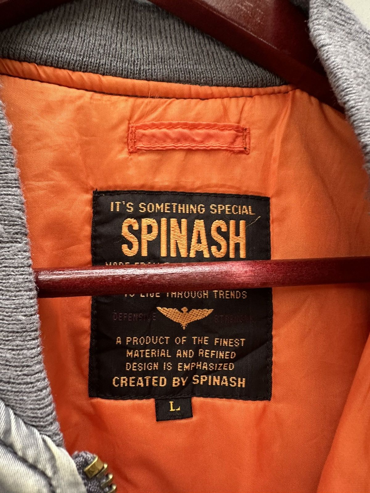 Vintage 🪖Vintage Faded Spinash MA-1 Man Intermediate Bomber Jacket Size US L / EU 52-54 / 3 - 10 Thumbnail