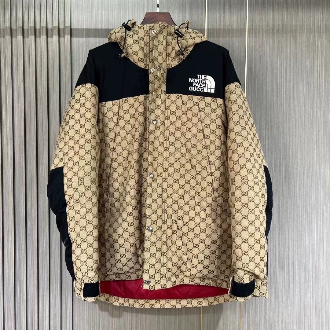 Gucci Gucci x TNF Monogram Embroidered Down Jacket Size US L / EU 52-54 / 3 - 1 Thumbnail
