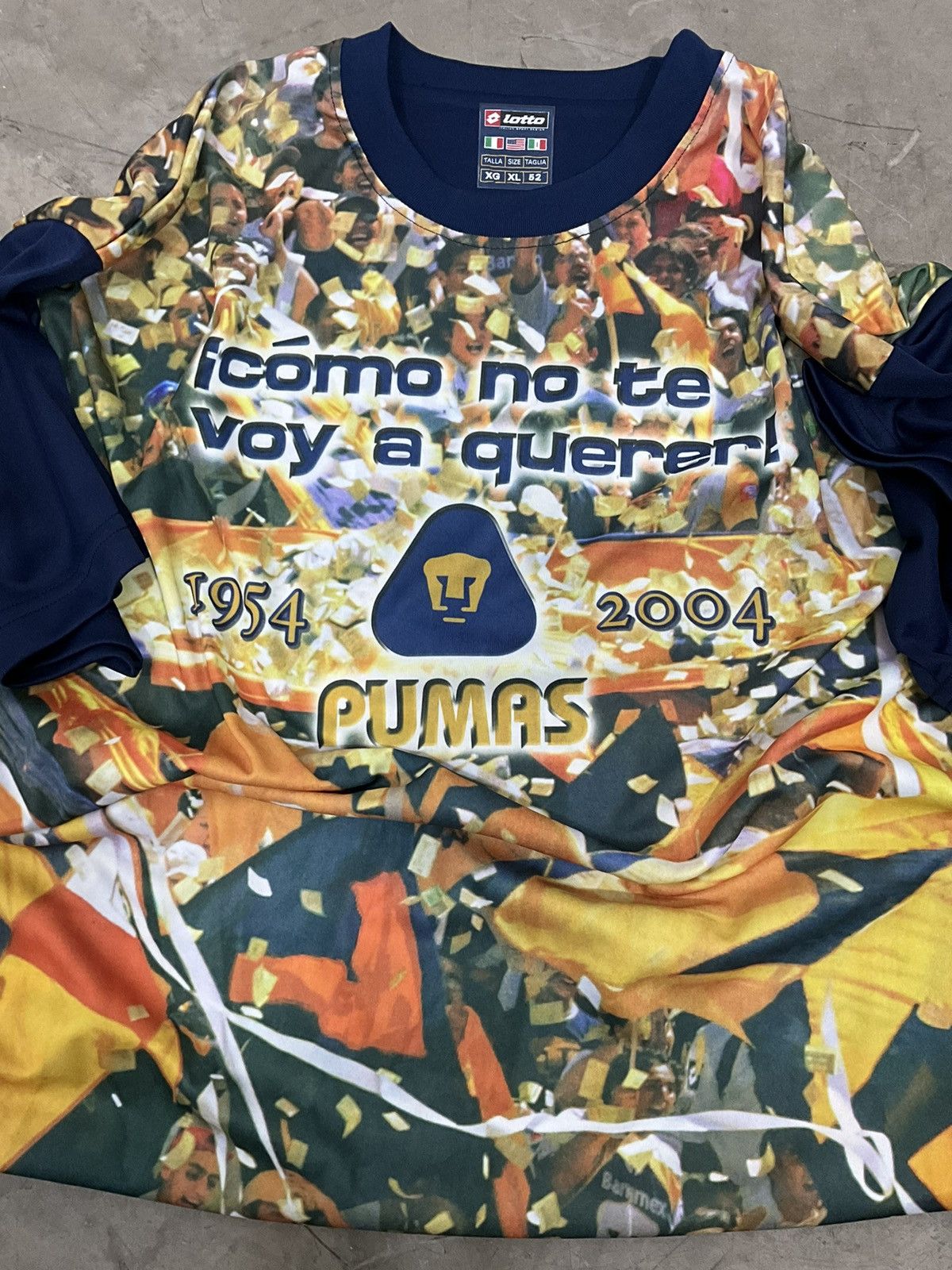 Vintage Pumas UNAM store Jersey lotto 2002/2003 home jersey XL.