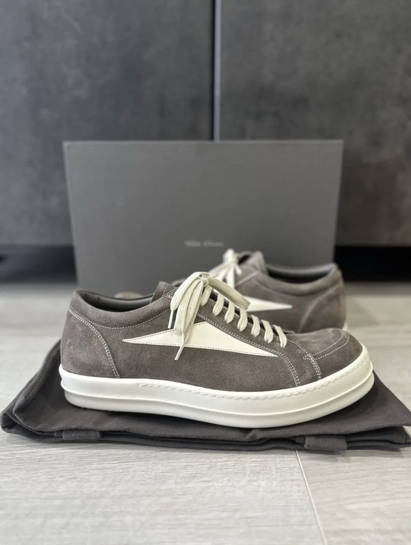 Rick Owens RICK OWENS VINTAGE SNEAKER DUST Size US 12 / EU 45 - 1 Thumbnail