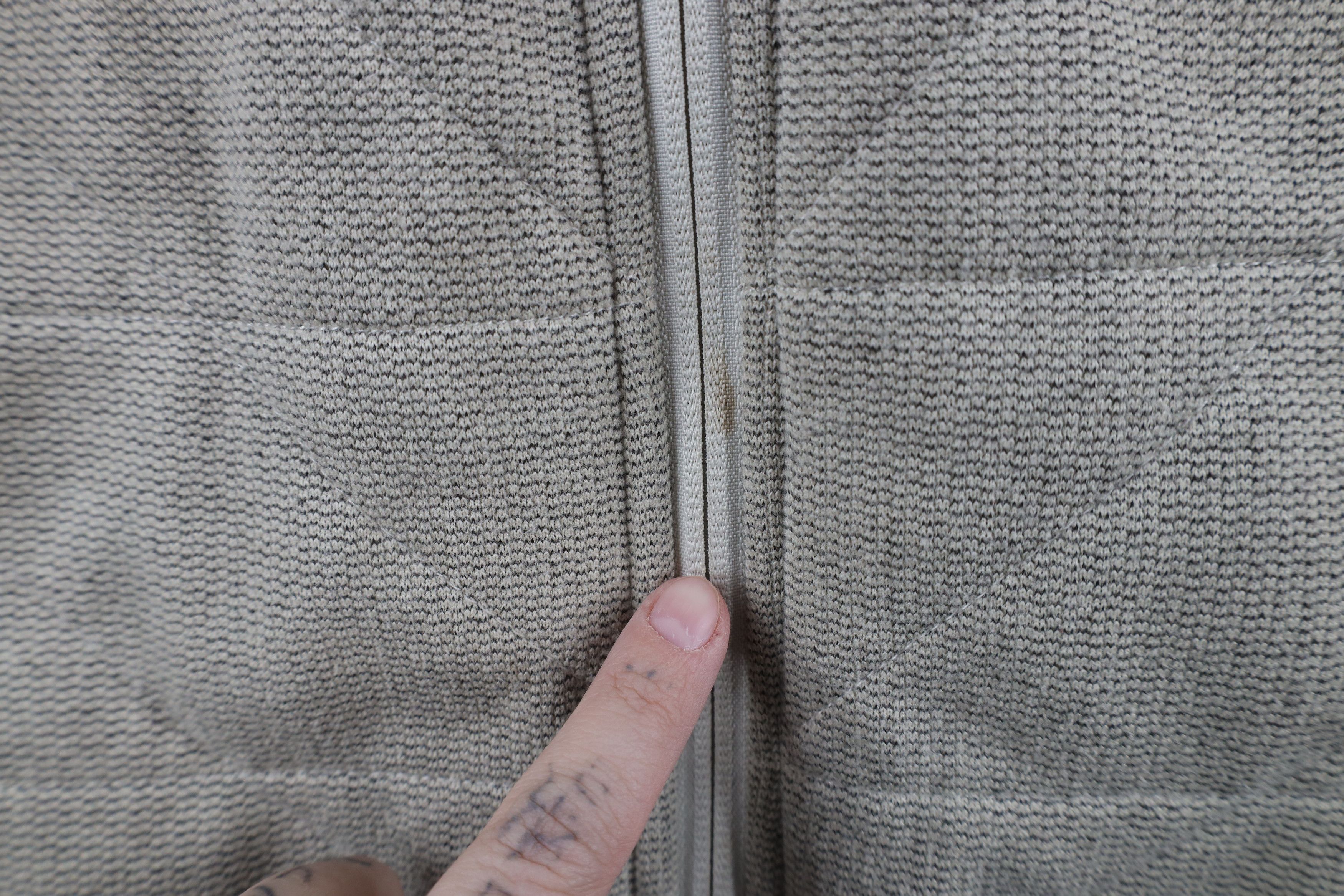 The North Face × Vintage The North Face Spell Out Knit Stitch Fleece Jacket Beige Size L / US 10 / IT 46 - 6 Thumbnail