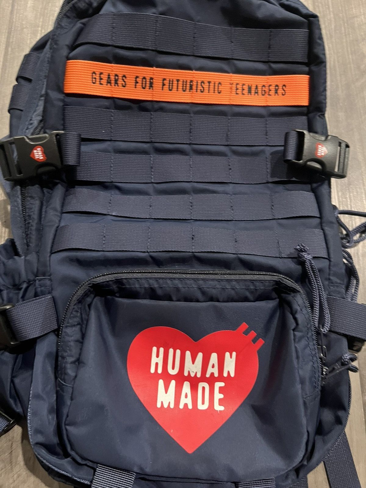 Human Made × Nigo 100% Authentic Rare SS21 Human Made Navy Military Back Size ONE SIZE - 3 Thumbnail
