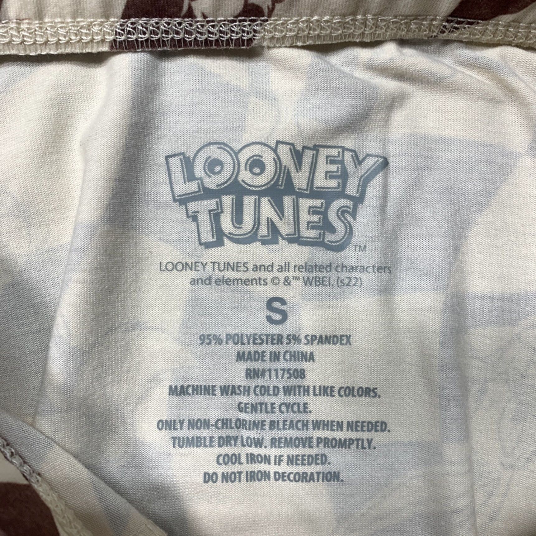 Vintage VINTAGE? No — Looney Tunes Mini Skirt Brown Cream Bugs Daffy Sylvester Tweety Taz NWT Sz S Black? Size 28" / US 6 / IT 42 - 5 Thumbnail