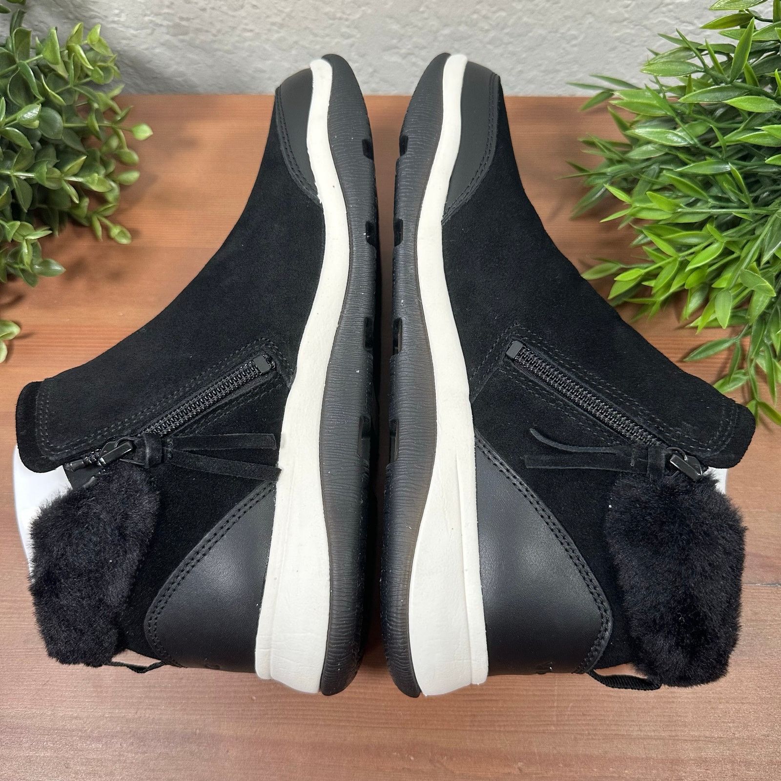 Vionic Vionic Norwood Water-Repellent Suede Boots Black Size 7.5 Size US 7.5 / IT 37.5 - 4 Thumbnail