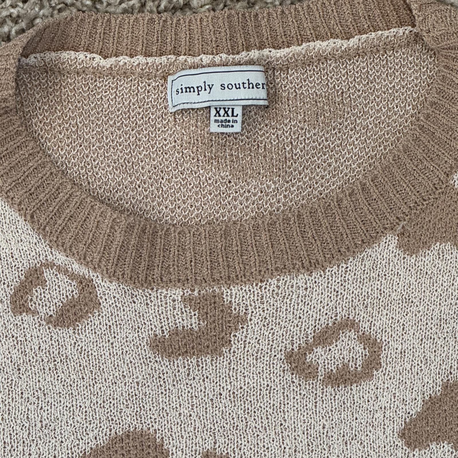 Other Simply Southern Women's XXL Leopard Print Sweater XXL Size XXL / US 16-18 / IT 52-54 - 2 Thumbnail