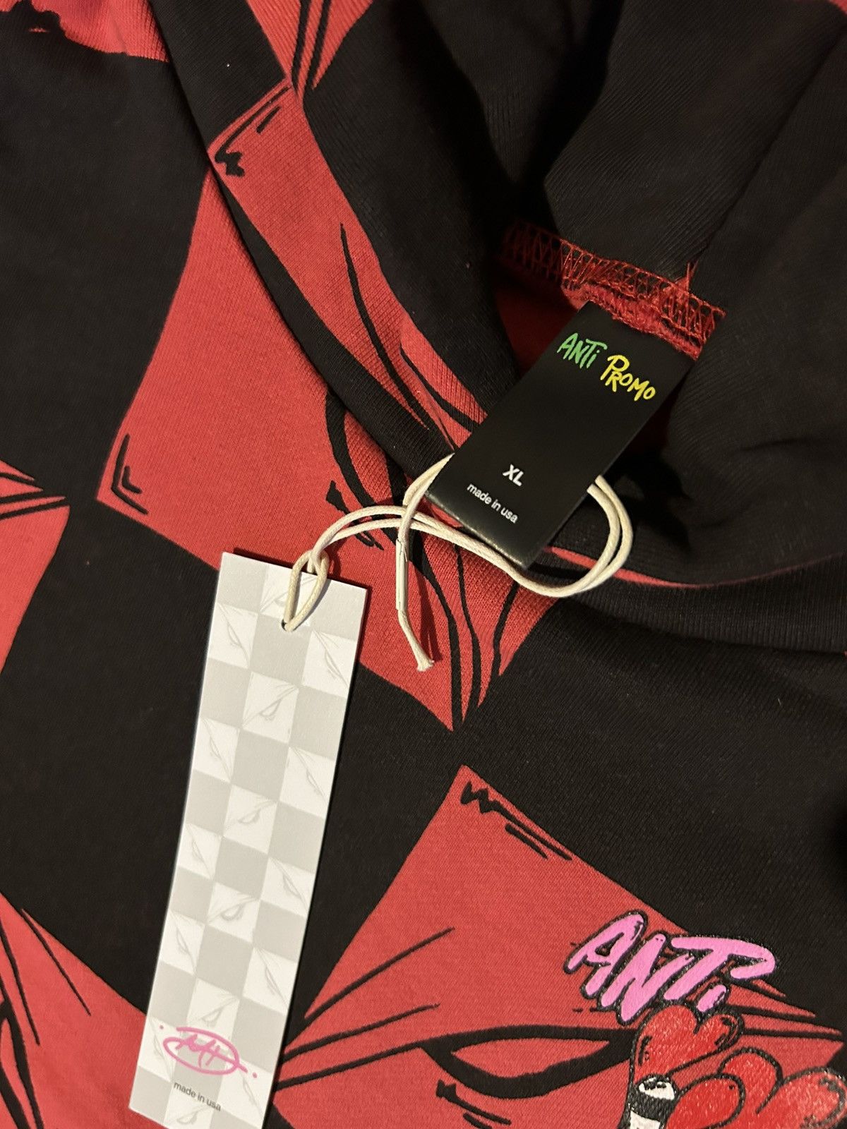 Matty Boy Matty Boy Anti Promo Ninety Nine Eyes Pullover Hoodie Red XL Size US XL / EU 56 / 4 - 3 Thumbnail