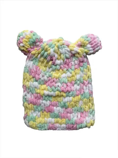 Handmade Handmade Knitted Fluffy Balaclava Bunny Teddy Bear Style Size ONE SIZE - 6 Thumbnail