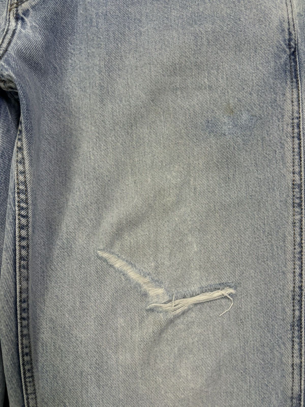 Lemaire × Uniqlo Vintage Lemaire x Uniqlo Baggy Tapered Distressed Jeans Size US 34 / EU 50 - 7 Thumbnail