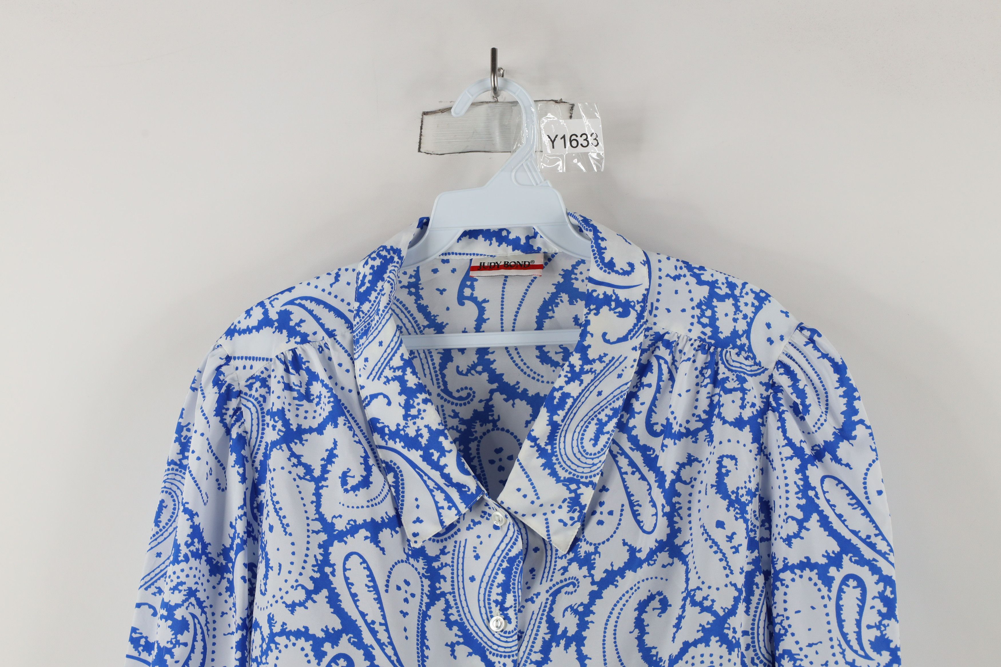 Vintage Vintage 90s Streetwear Collared Button Shirt Blue USA Size XXL / US 16-18 / IT 52-54 - 2 Thumbnail