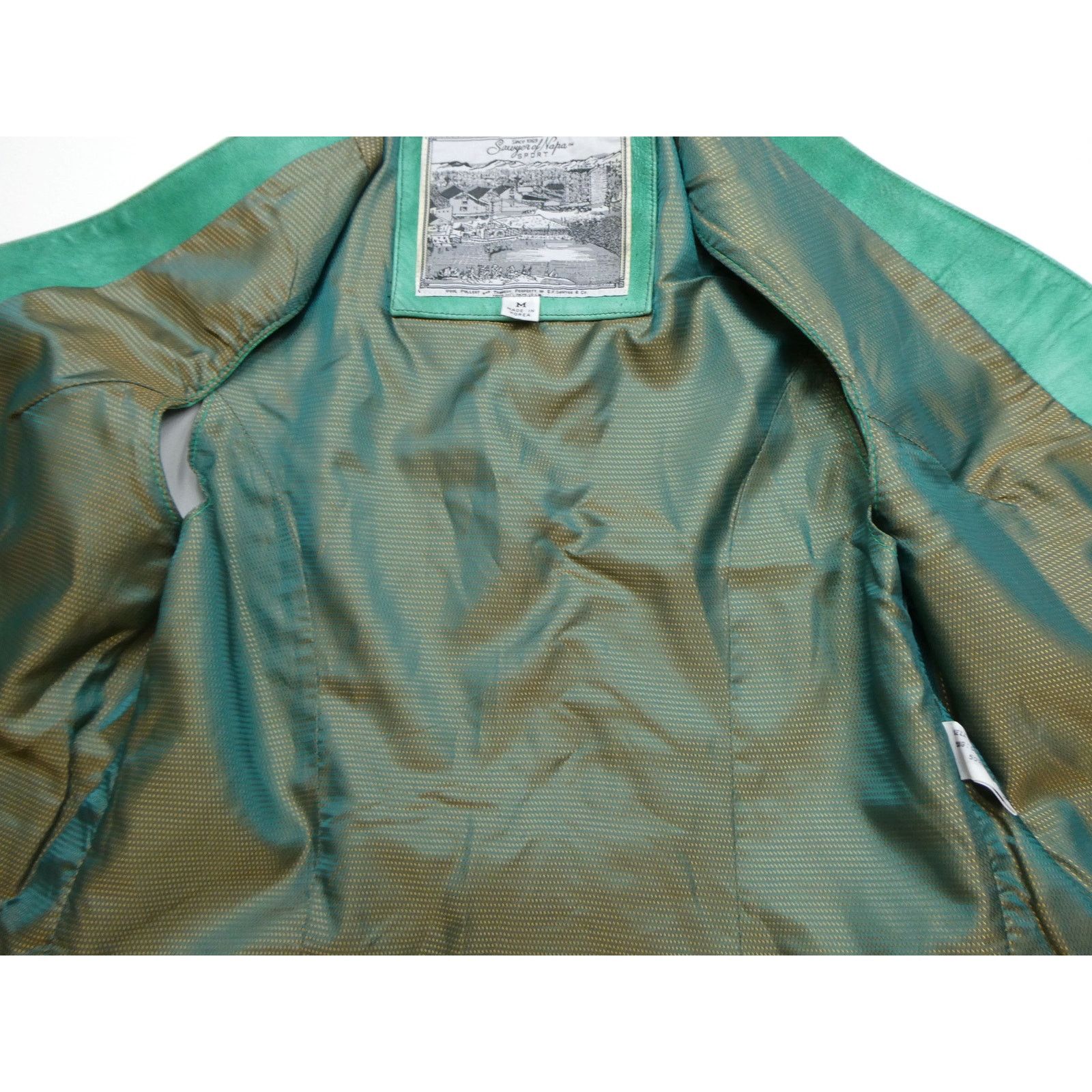 Leather vintage SAWYER OF NAPA 100% leather vest, women's medium Size M / US 6-8 / IT 42-44 - 4 Thumbnail