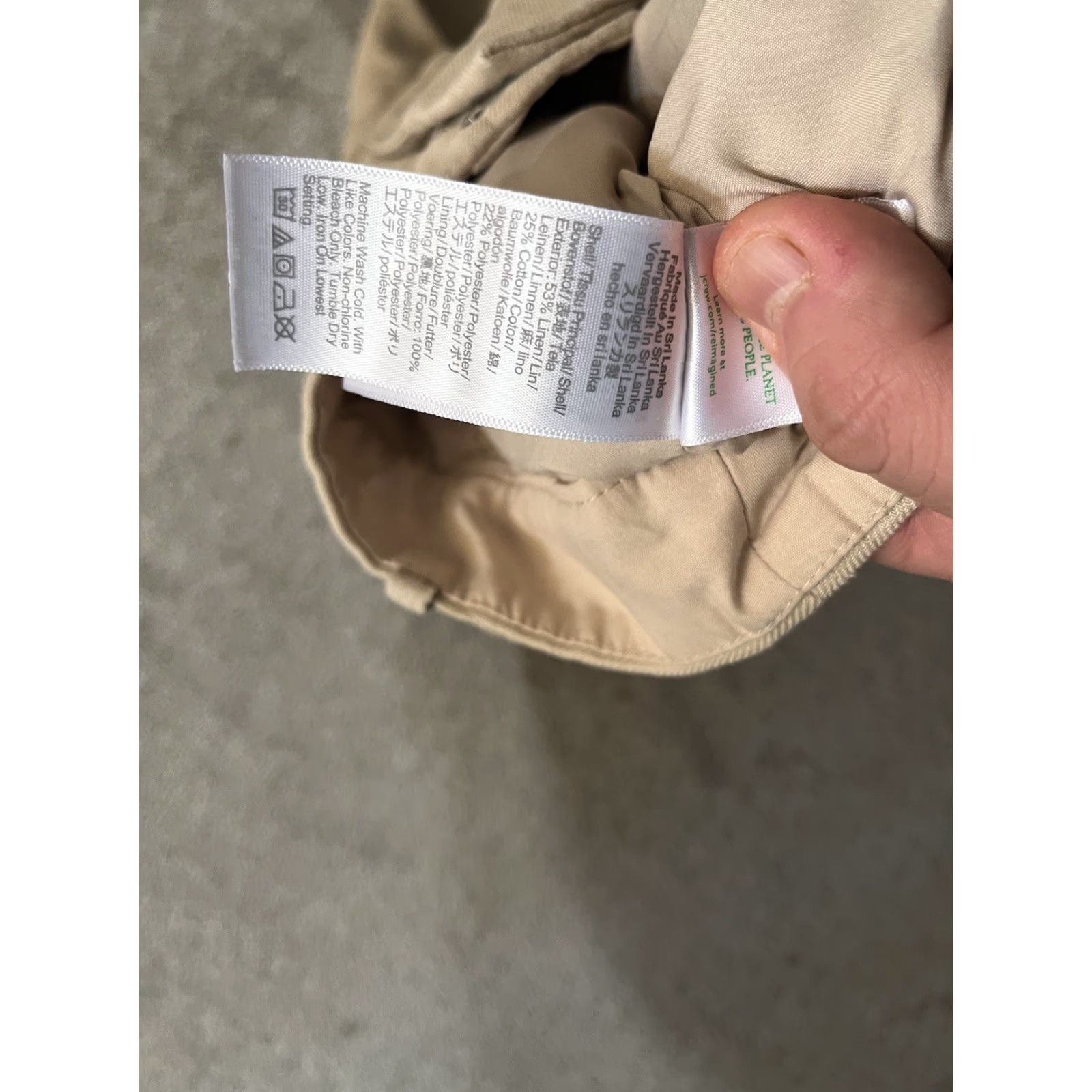 J.Crew J.Crew Kallie Lined Pant Size 10 Khaki Cotton Linen Versatile Size 32" / US 10 / IT 46 - 6 Thumbnail