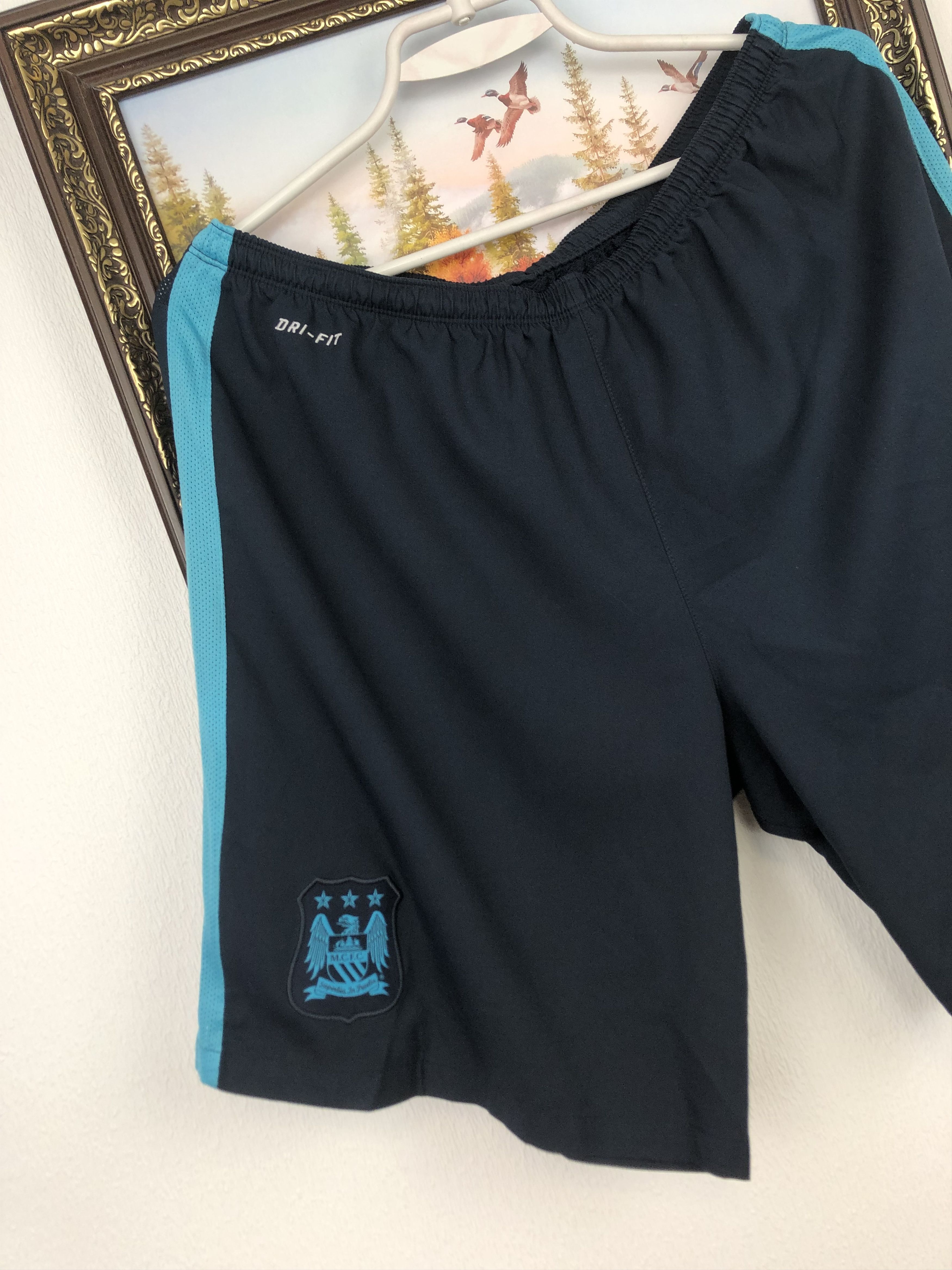 Nike Manchester City Nike Football Shorts Mens Soccer XL Size US 36 / EU 52 - 2 Thumbnail