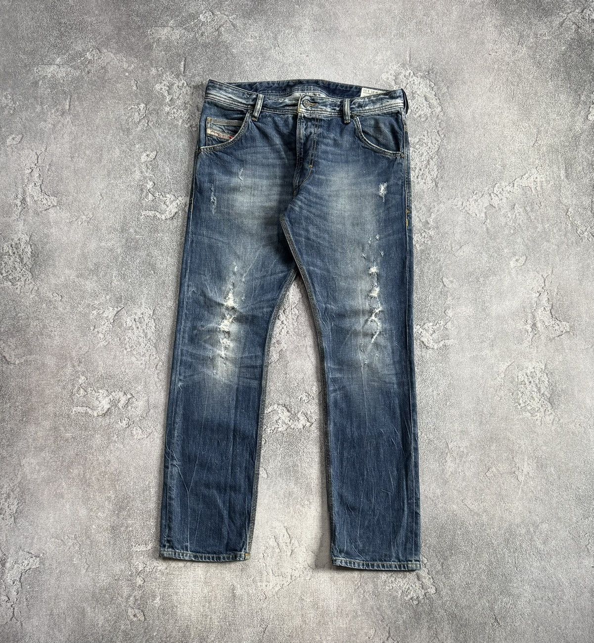 Diesel Diesel 31/30 Krooley distressed denim pants trousers jeans Size US 31 - 5 Thumbnail
