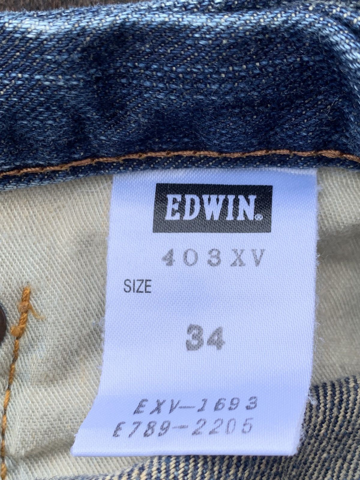 Edwin DISTRESSED EDWIN XV VINTAGE NICE FADE. Size US 35 - 10 Thumbnail