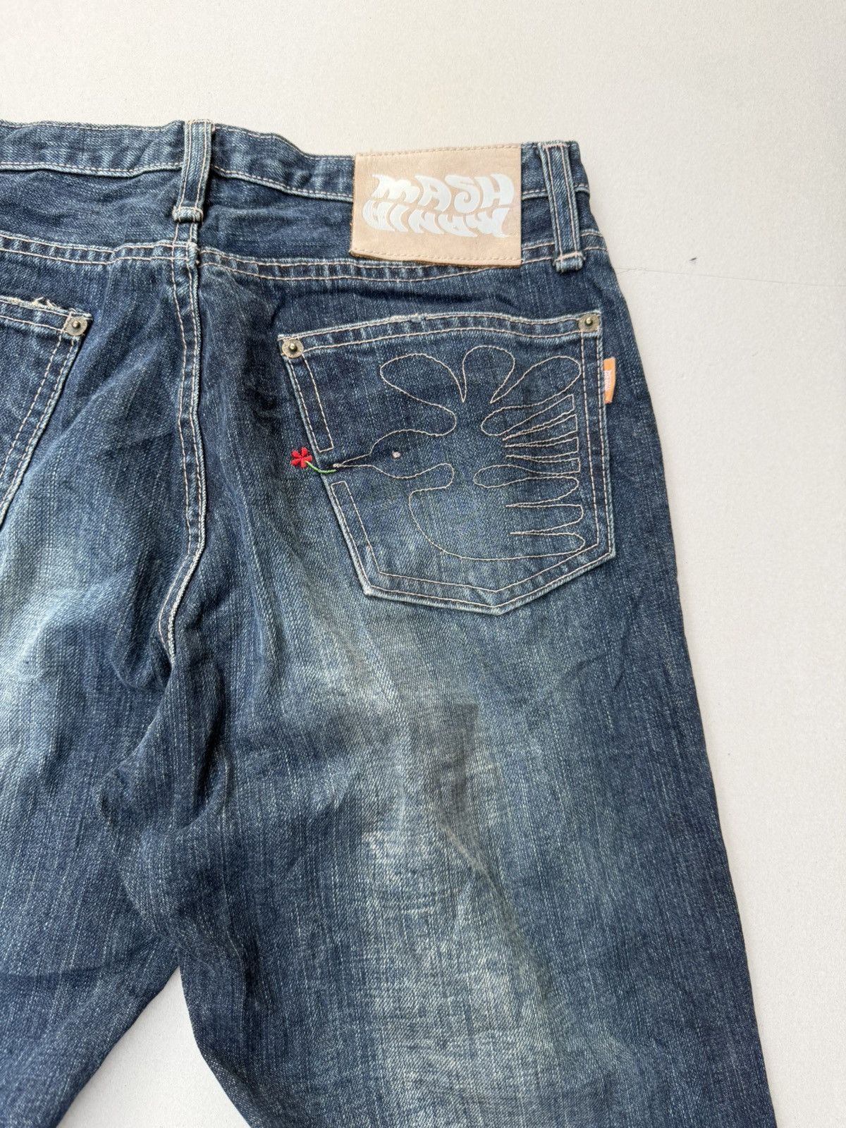 Japanese Brand Mash Mania lace up flare jeans Size US 28 / EU 44 - 7 Thumbnail