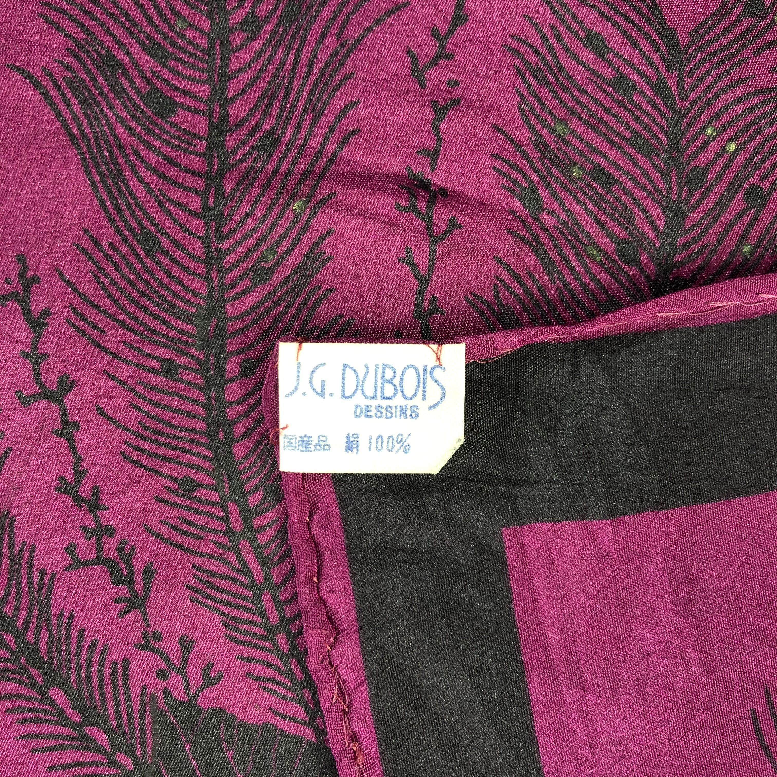 Vintage Vintage J.G.Dubois Silk Scarf Size ONE SIZE - 5 Thumbnail