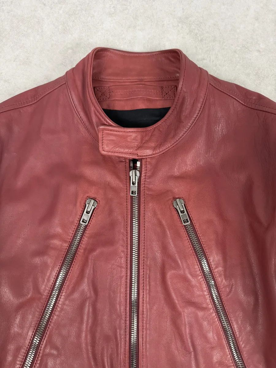 Maison Margiela SS2012 Maison Margiela 5 Zip Red Leather Jacket Size US M / EU 48-50 / 2 - 11 Thumbnail