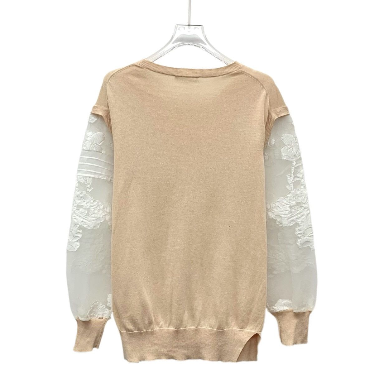 Chloe Chloe Spliced Long Sleeve Knit Sweater K26WX Size S / US 4 / IT 40 - 2 Thumbnail