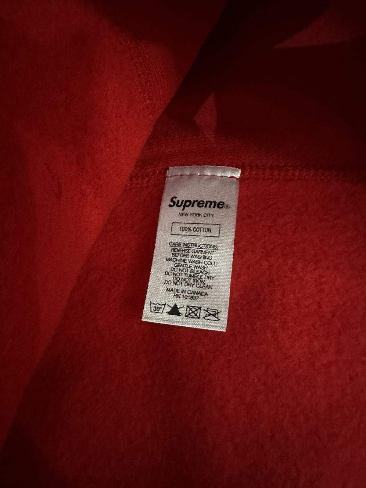 Supreme × Swarovski Supreme x Swarovski Box Logo Hoodie Red Size US M / EU 48-50 / 2 - 9 Thumbnail