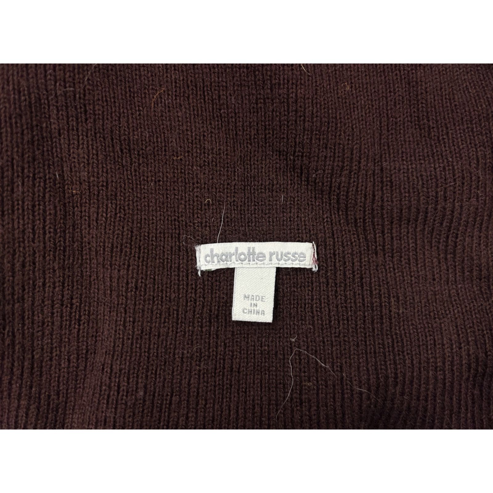 Vintage Charlotte Russe Beanie Toque Adult One Size Burgundy Knit Acrylic Blend Snow Ski Size ONE SIZE - 5 Thumbnail