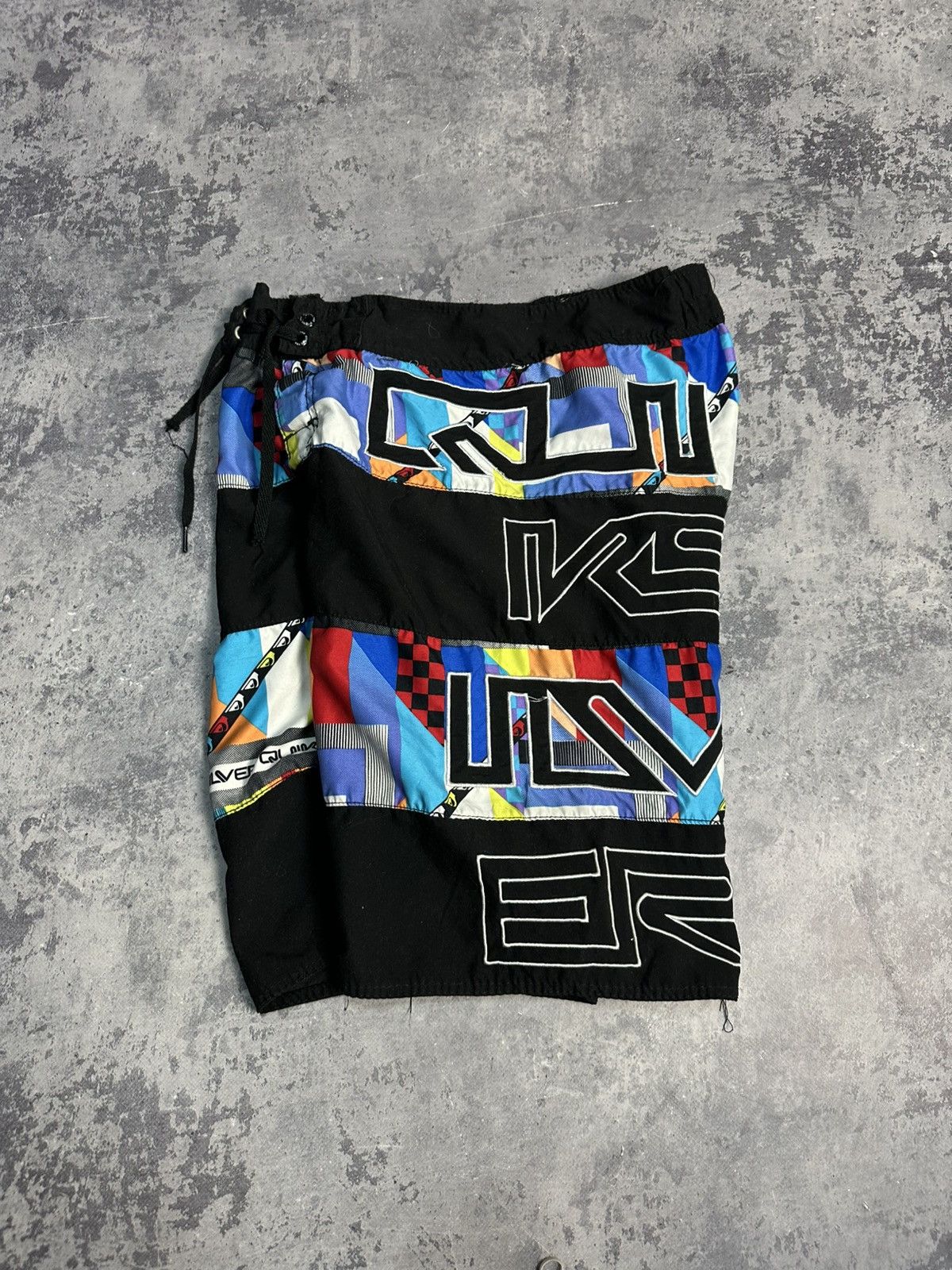 Quiksilver Vintage Y2K QuikSilver Big Spell Out Logo Board Shorts 32 Size US 32 / EU 48 - 2 Thumbnail