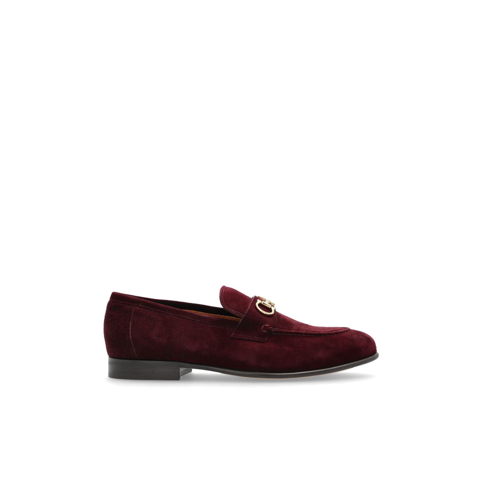 FERRAGAMO Ottone Burgundy Suede Loafers New & Authentic (Wom