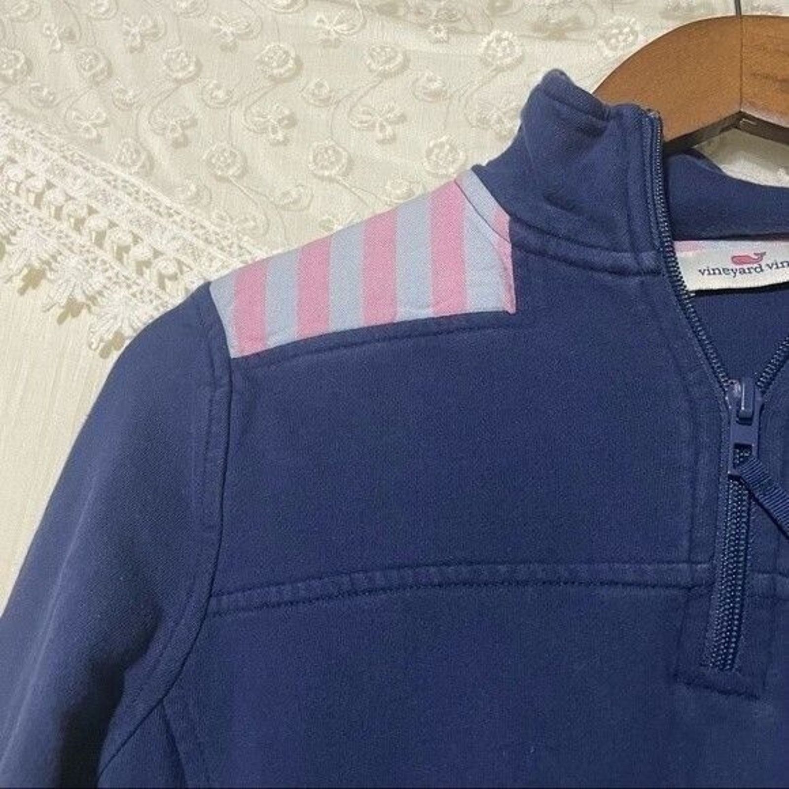 Vineyard Vines Vineyard Vines Womens Pullover XS Oxford Stripe Cozy Shep Size XS / US 0-2 / IT 36-38 - 5 Thumbnail